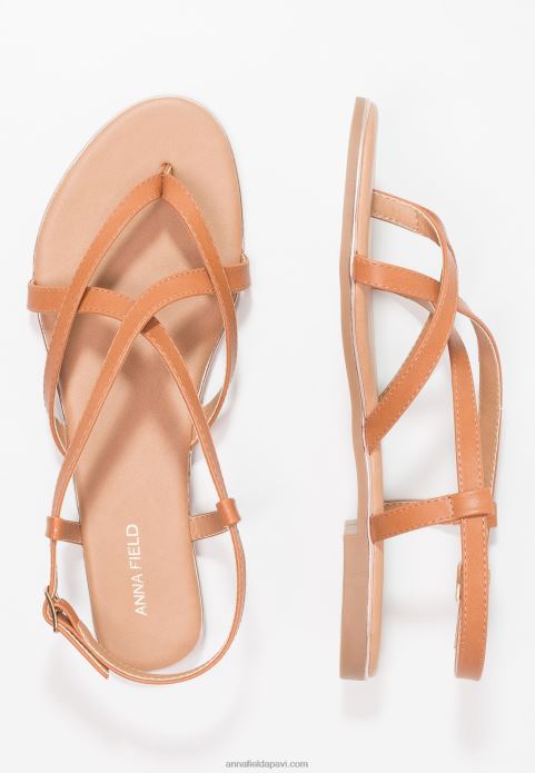 sievietes t-bar sandales konjaks 2LHT1508 Anna Field