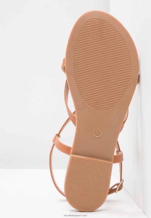 sievietes t-bar sandales konjaks 2LHT1508 Anna Field
