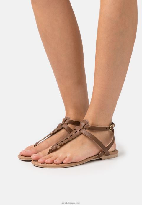 sievietes t-bar sandales konjaks 2LHT1537 Anna Field