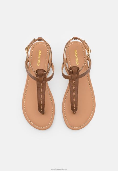 sievietes t-bar sandales konjaks 2LHT1537 Anna Field