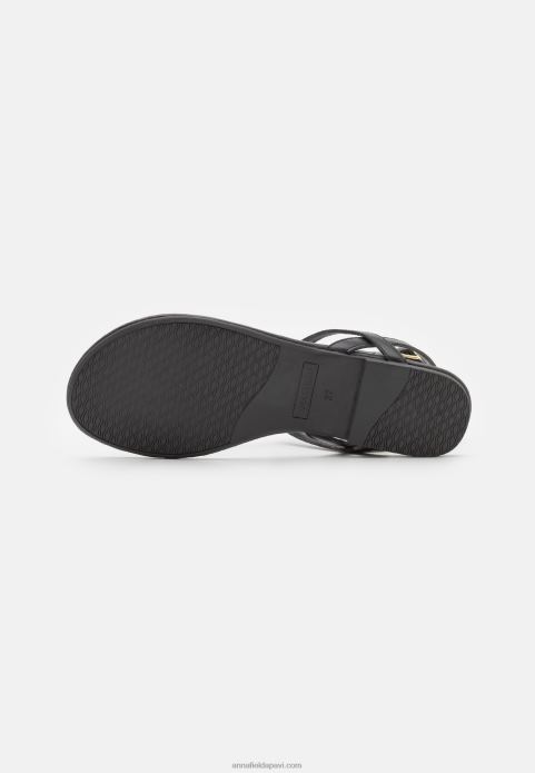 sievietes t-bar sandales melnas 2LHT1516 Anna Field