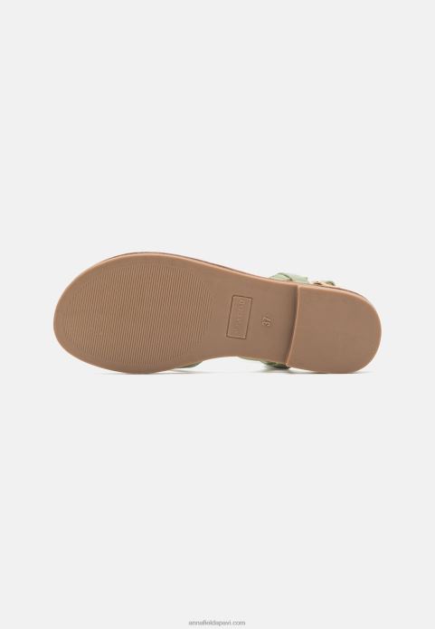 sievietes t-bar sandales piparmētru 2LHT1545 Anna Field