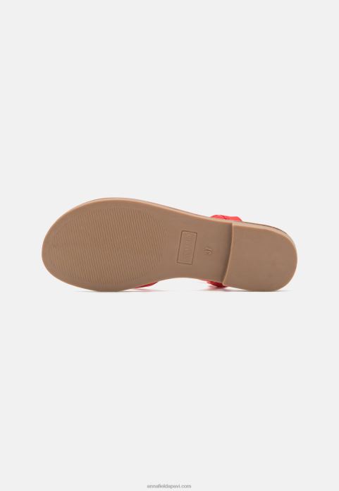 sievietes t-bar sandales sarkanas 2LHT1525 Anna Field