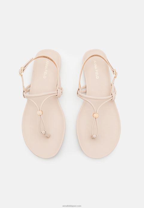 sievietes t-bar sandales smilškrāsas 2LHT1511 Anna Field