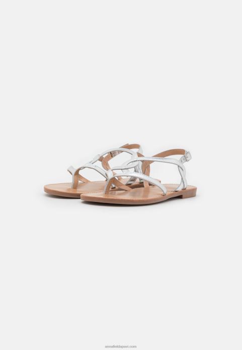 sievietes t-bar sandales sudraba 2LHT1507 Anna Field