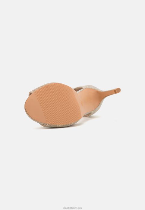 sievietes zelta augstpapēžu sandales 2LHT1271 Anna Field