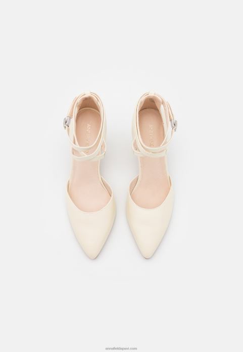 sievietes ādas augsti papēži balti 2LHT1635 Anna Field