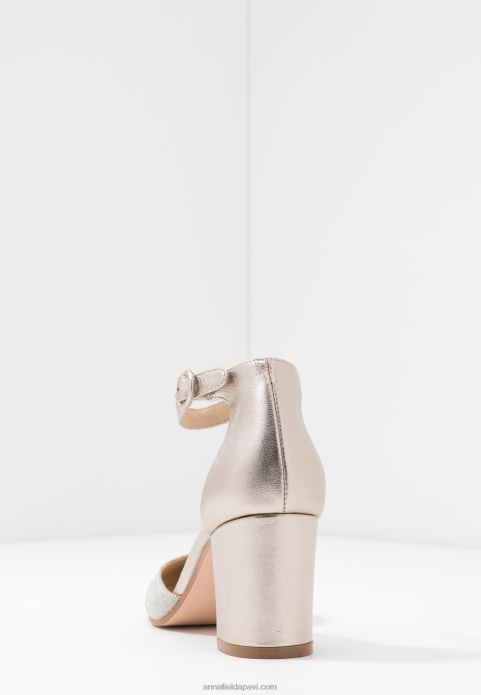 sievietes ādas klasiskie papēži šampanietis 2LHT1599 Anna Field