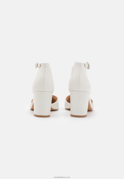 sievietes ādas klasiskie papēži balti 2LHT1661 Anna Field