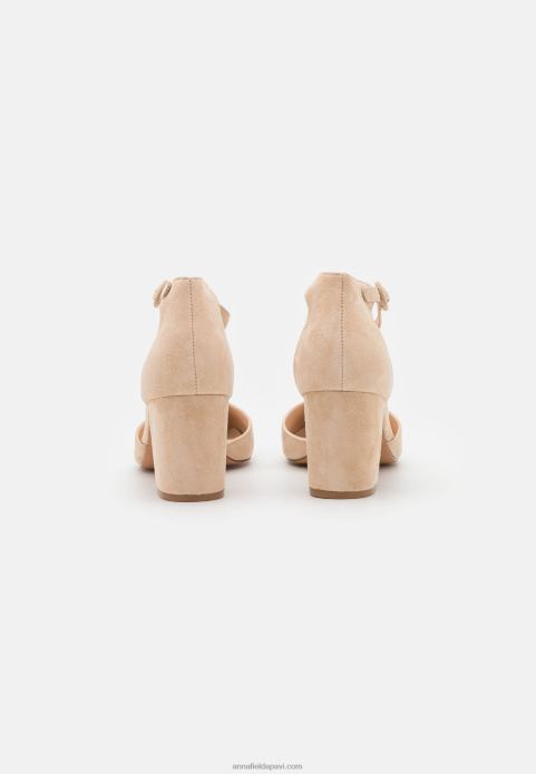 sievietes ādas klasiskie papēži gaiši rozā 2LHT1609 Anna Field