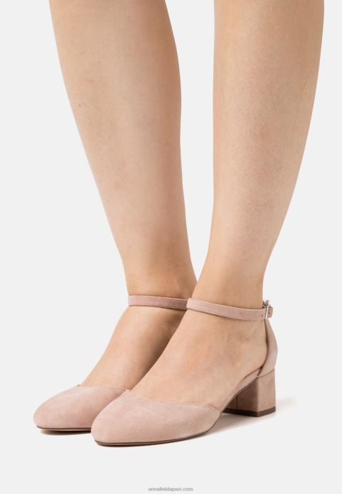 sievietes ādas klasiskie papēži gaiši rozā 2LHT1666 Anna Field