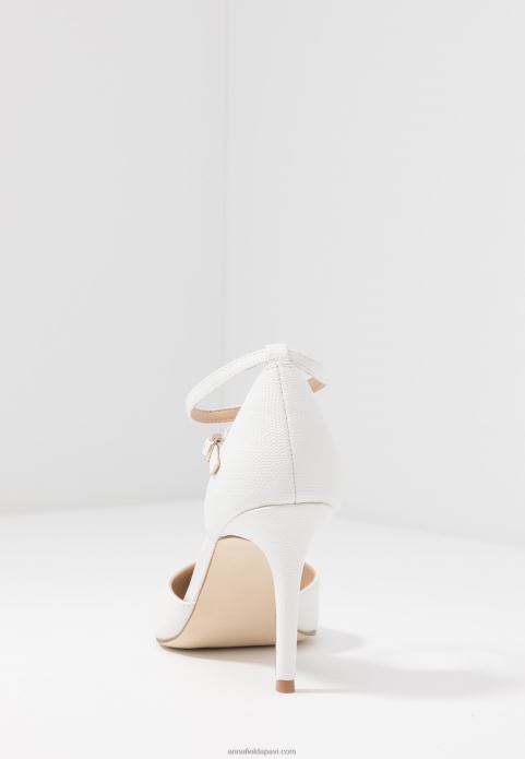 sievietes ādas pumpas augsti papēži balti 2LHT1693 Anna Field