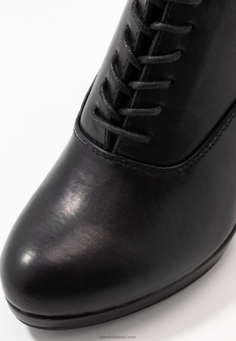 sievietes komfortabli augstpapēžu puszābaki melni 2LHT1773 Anna Field