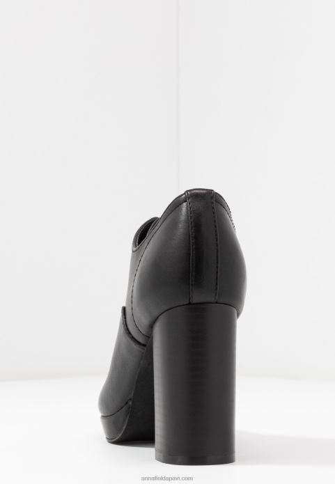 sievietes komfortabli augstpapēžu puszābaki melni 2LHT1773 Anna Field