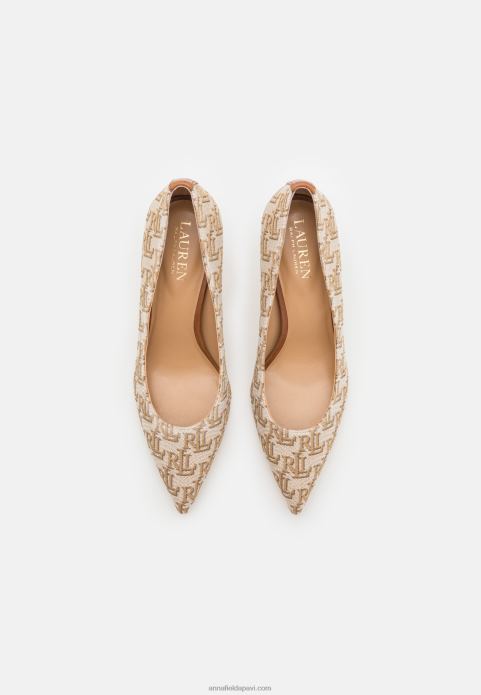 sievietes lanete slēgts purngals klasiski papēži haki 2LHT1715 Anna Field