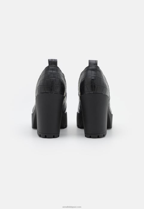 sievietes šņorējami papēži melni 2LHT1746 Anna Field