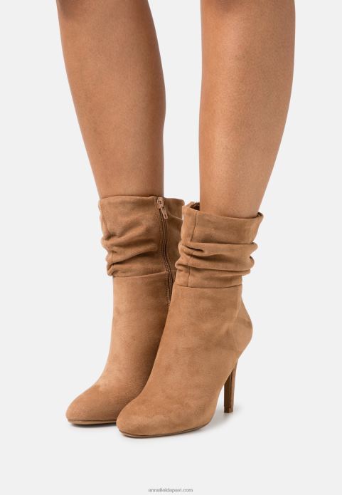 sievietes augstpapēžu puszābaki konjaks 2LHT2256 Anna Field