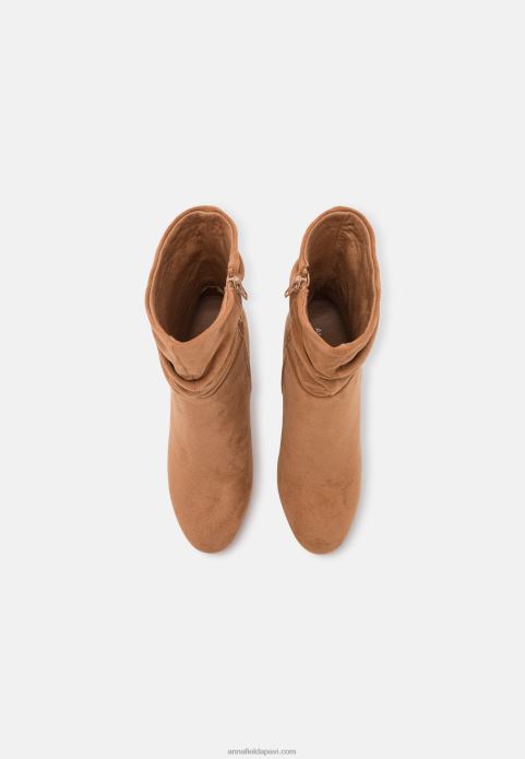 sievietes augstpapēžu puszābaki konjaks 2LHT2256 Anna Field