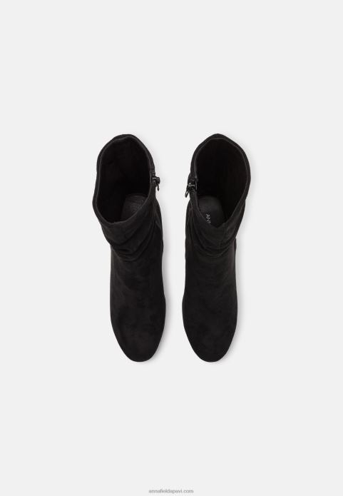 sievietes augstpapēžu puszābaki melni 2LHT2259 Anna Field