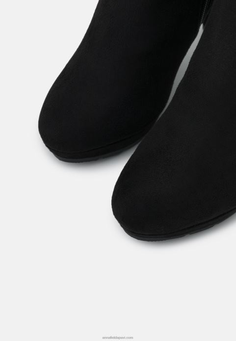 sievietes melni zābaki pāri ceļiem 2LHT2227 Anna Field