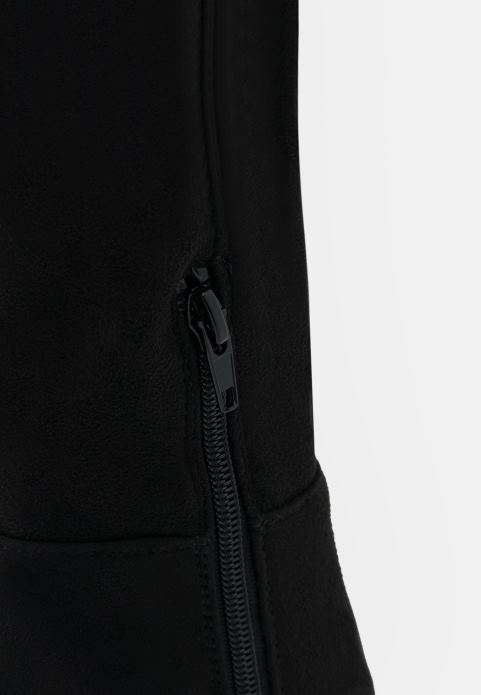 sievietes melni zābaki pāri ceļiem 2LHT2227 Anna Field