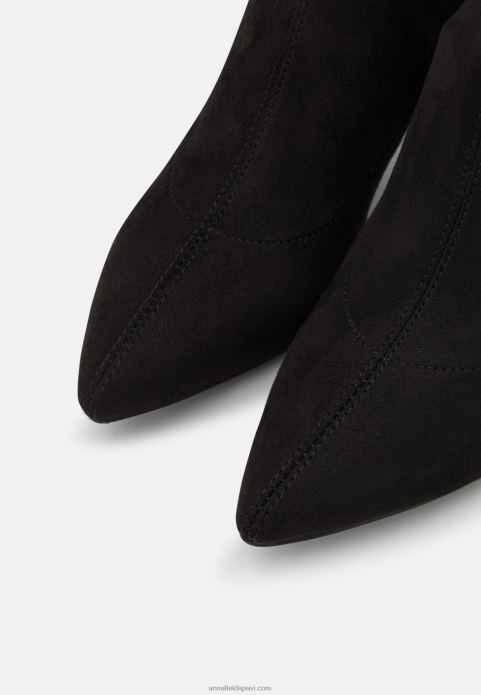 sievietes melni zābaki pāri ceļiem 2LHT2240 Anna Field