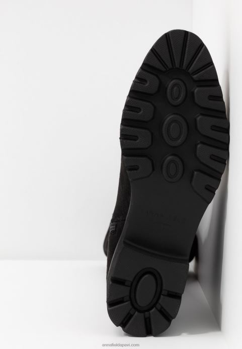 sievietes melni zābaki pāri ceļiem 2LHT2244 Anna Field