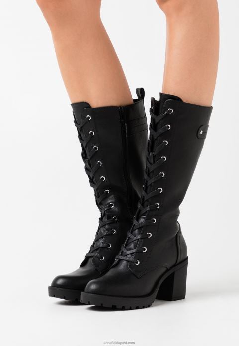 sievietes platformas zābaki melni 2LHT2220 Anna Field