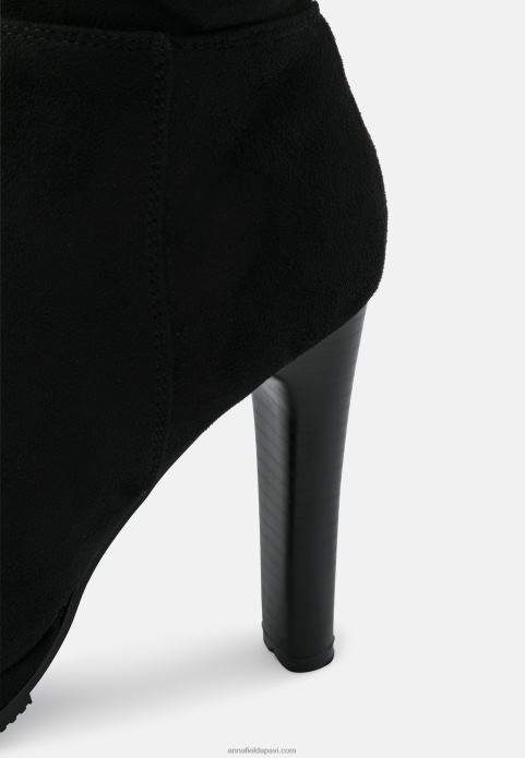 sievietes platformas zābaki melni 2LHT2241 Anna Field