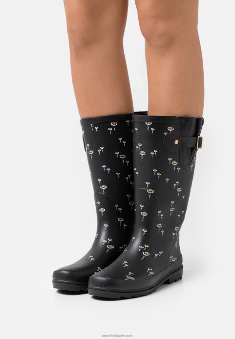 sievietes wellies melnas 2LHT2263 Anna Field