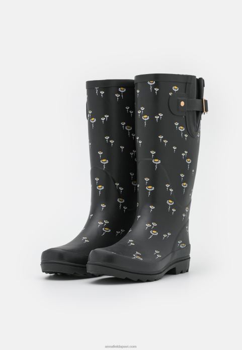 sievietes wellies melnas 2LHT2263 Anna Field