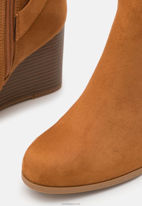 sievietes ķīļzābaki konjaks 2LHT2252 Anna Field