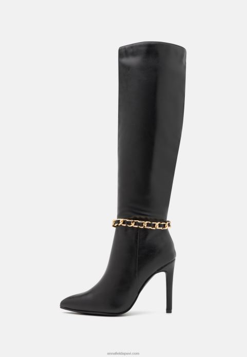 sievietes zābaki melni 2LHT2193 Anna Field