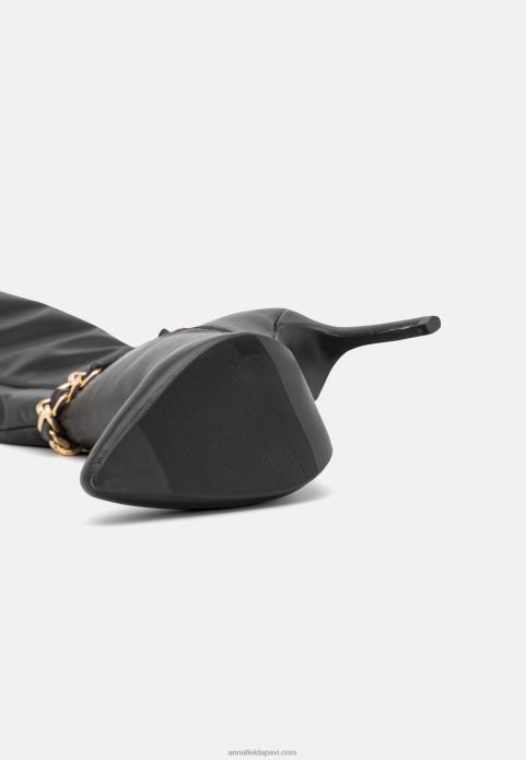 sievietes zābaki melni 2LHT2193 Anna Field