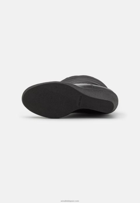 sievietes ziemas zābaku ķīļzābaki melni 2LHT2253 Anna Field