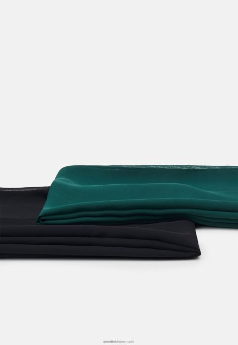 sievietes 2 iepakojumu lakats melns/zaļš 2LHT2707 Anna Field