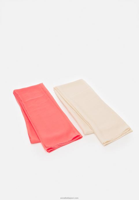 sievietes 2 iepakojumu lakats rozā/pliks 2LHT2713 Anna Field