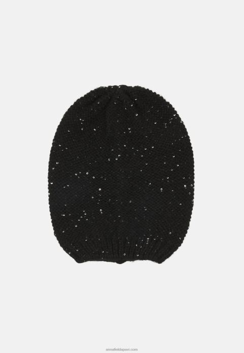 sievietes beanie melna 2LHT2714 Anna Field