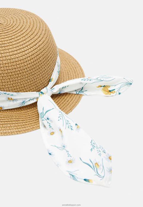 sievietes cepure bēša/balta 2LHT2717 Anna Field