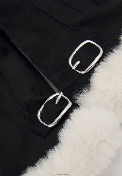 sievietes cimdi melni/balti 2LHT2855 Anna Field