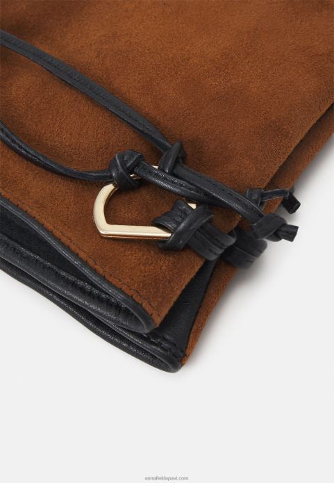 sievietes cimdi melni/brūni 2LHT2856 Anna Field