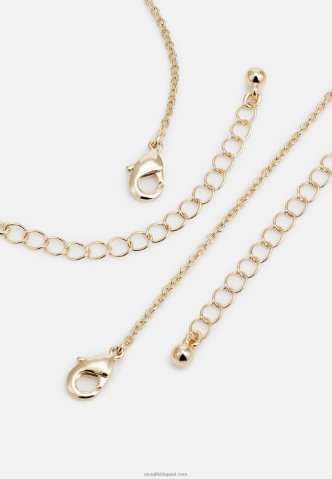 sievietes komplekts kaklarota zelta krāsā 2LHT2657 Anna Field