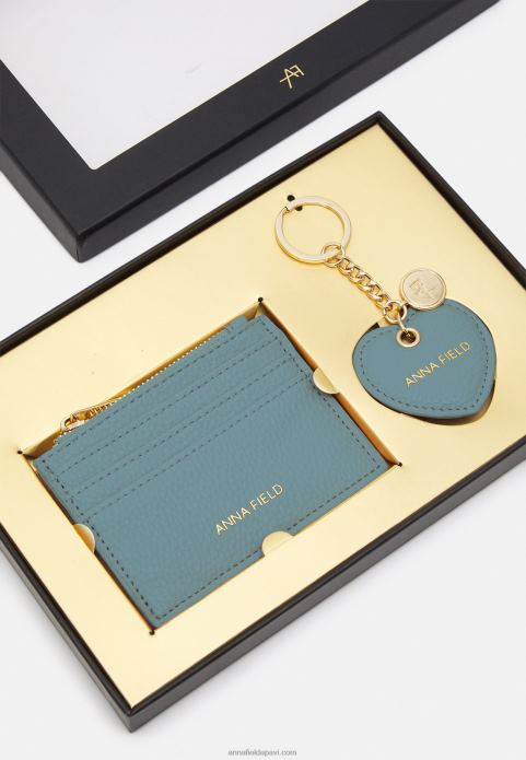 sievietes komplekts vizītkaršu turētājs zils 2LHT2664 Anna Field