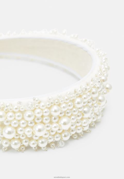 sievietes matu veidošanas aksesuārs balts 2LHT2666 Anna Field