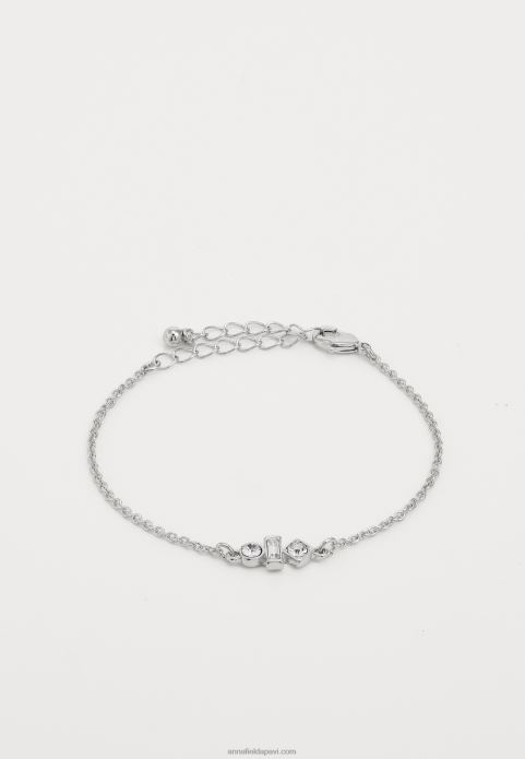 sievietes komplekts pulkstenis sudrabs 2LHT2785 Anna Field