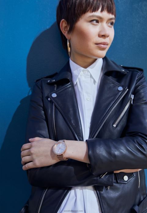 sievietes pulkstenis rozā zelta krāsā 2LHT2786 Anna Field