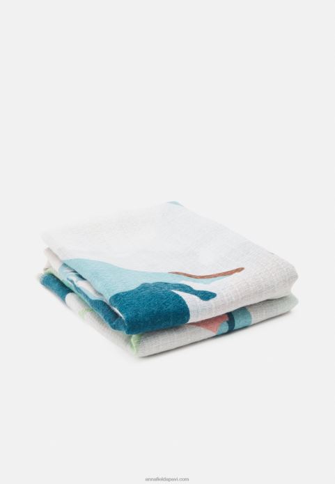 sievietes šalle zaļa/bēša 2LHT2828 Anna Field