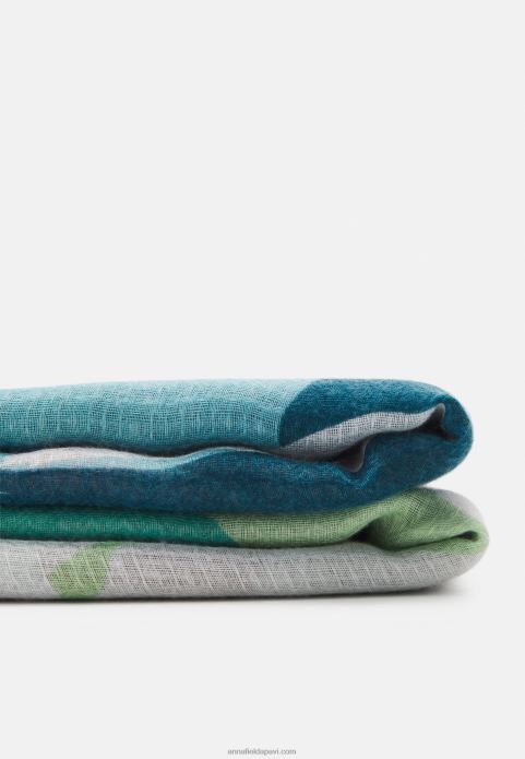 sievietes šalle zaļa/bēša 2LHT2828 Anna Field