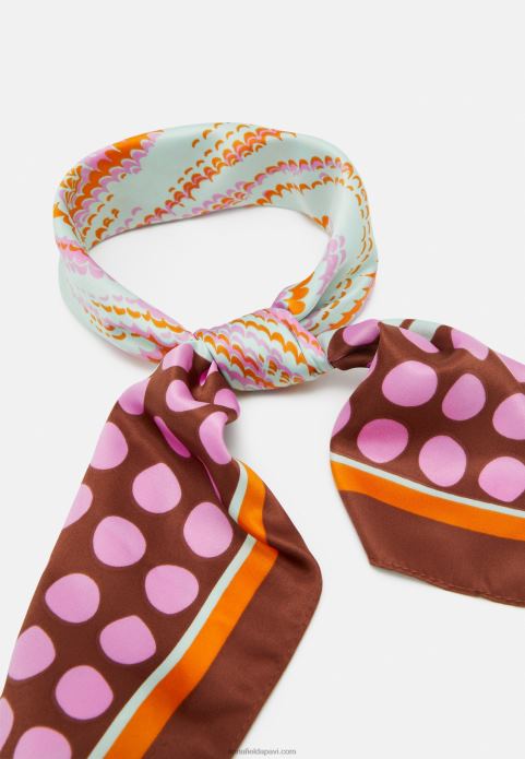 sievietes foulard rozā/brūns/dzeltens 2LHT2845 Anna Field