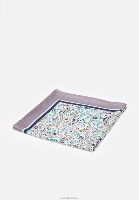 sievietes foulard tumši zils/zaļš/kamielis 2LHT2849 Anna Field